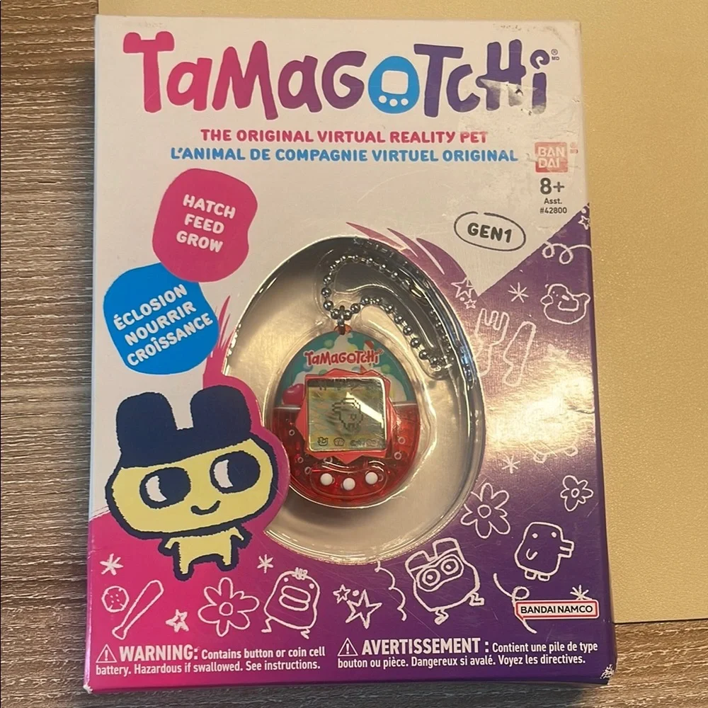 Tamagotchi Gen 1 Red Virtual Pet